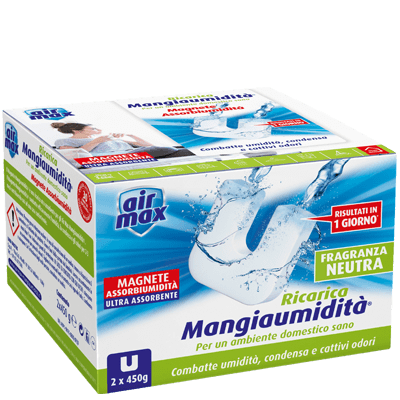 Ricarica Magnete Mangiaumidità Neutra 2x450g