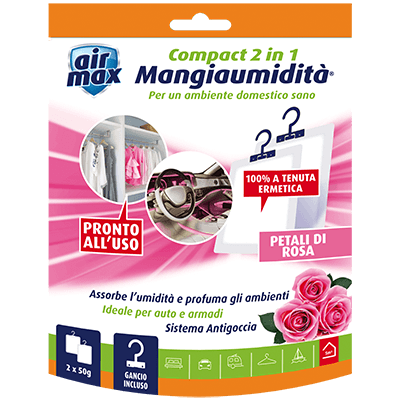 Mangiaumidità appendibile Compact 2 in 1 Lavanda di Provenza 2x50g