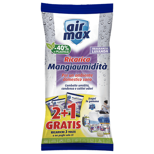 Air Max Mangiaumidità 2 ricariche Lavanda + 1 gratis 1350g